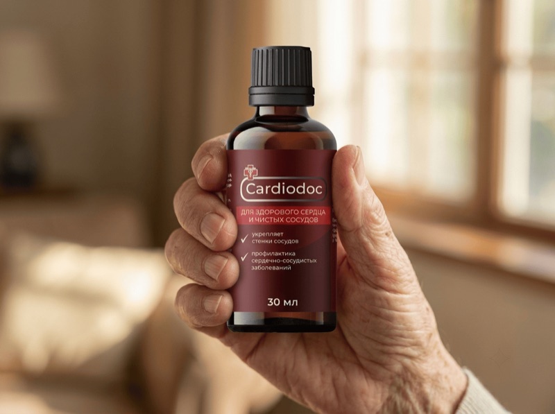 Флакон Cardiodoc в руке